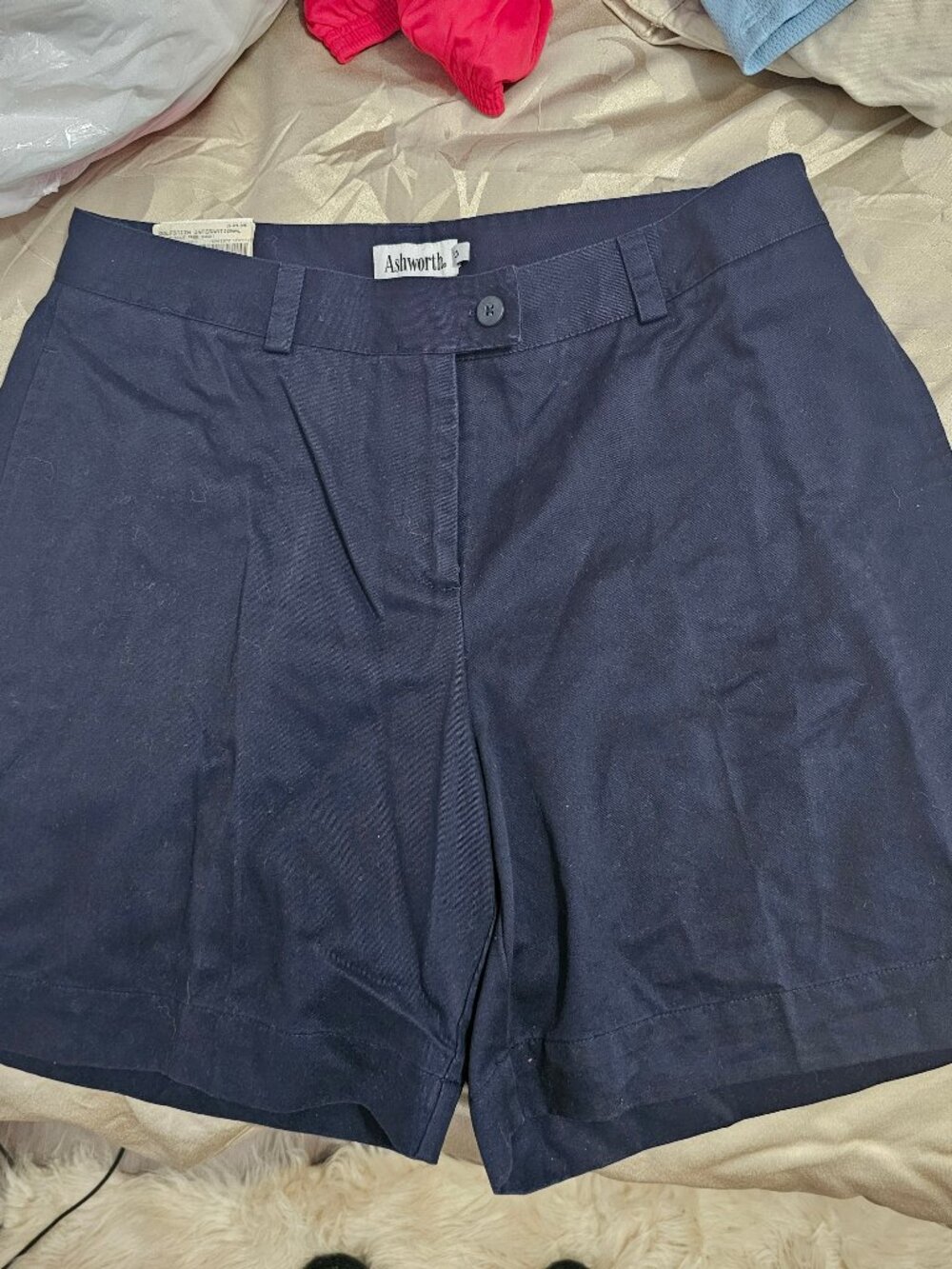 Navy Ashworth Khaki Golf Shorts